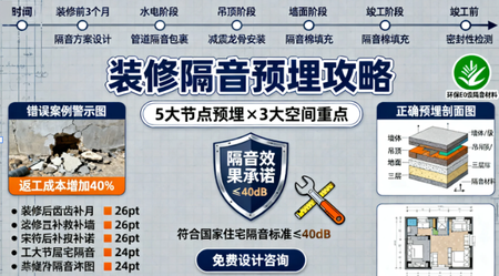 装修遗憾，隔音避坑，隔音工艺，静音解决方案，装修前期，隔音清单，家居舒适度，声学设计