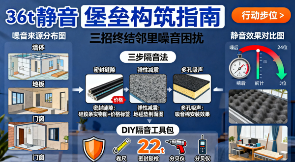 化解邻居噪音，静音指南，隔音破解，噪音应对，居家安静，隔音技巧，邻里噪音
